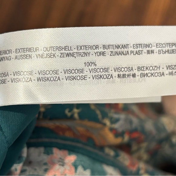 Massimo Dutti Vintage Long Sleeve Boho Bird Dress Sz 38 - Picture 8 of 8